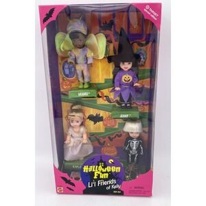 Barbie Halloween Fun Lil Friends of Kelly Set 1998 Mattel 23796 Target NIB